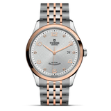 Buy Shop Tudor 1926 Automatic Diamonds Silver Dial Two Tone Steel Strap Watch for Men - M91651-0002 USA Online