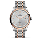 Buy Shop Tudor 1926 Automatic Diamonds Silver Dial Two Tone Steel Strap Watch for Men - M91651-0002 USA Online