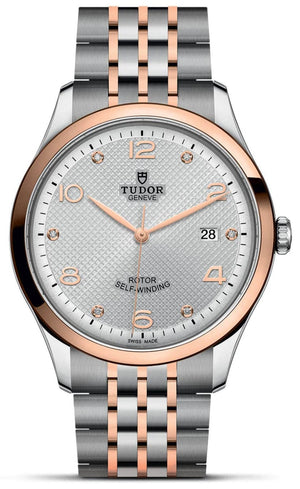 Buy Shop Tudor 1926 Automatic Diamonds Silver Dial Two Tone Steel Strap Watch for Men - M91651-0002 USA Online