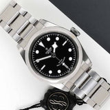 Buy Shop Tudor Black Bay Automatic Black Dial Silver Steel Strap Watch for Men - M79540-0001 USA Online