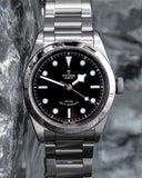 Buy Shop Tudor Black Bay Automatic Black Dial Silver Steel Strap Watch for Men - M79540-0001 USA Online