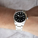 Buy Shop Tudor Black Bay Automatic Black Dial Silver Steel Strap Watch for Men - M79540-0001 USA Online