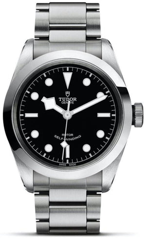 Buy Shop Tudor Black Bay Automatic Black Dial Silver Steel Strap Watch for Men - M79540-0001 USA Online