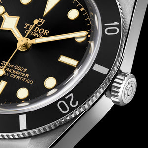 Buy Shop Tudor Black Bay 54 Black Dial Silver Steel Strap Watch for Men - M79000N-0001 USA Online