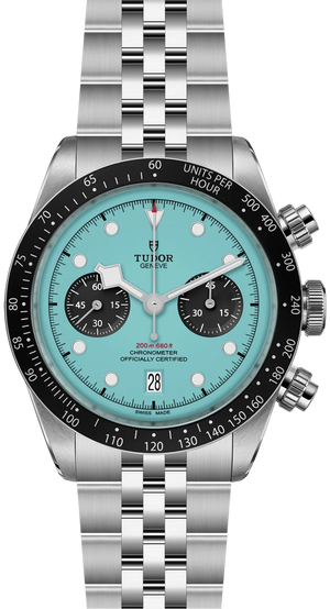 Buy Shop Tudor Black Bay Chrono Blue Dial Silver Steel Strap Watch for Men - M79360N-0024 USA Online