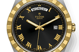 Buy Shop Tudor Royal Automatic Black Dial Two Tone Steel Strap Watch for Men - M28603-0003 USA Online