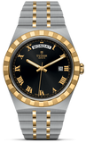 Buy Shop Tudor Royal Automatic Black Dial Two Tone Steel Strap Watch for Men - M28603-0003 USA Online