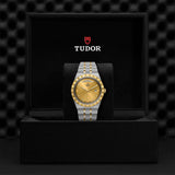 Buy Shop Tudor Royal Automatic Diamonds Gold Dial Two Tone Steel Strap Watch for Men - M28603-0006 USA Online