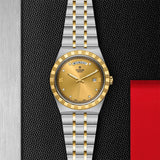 Buy Shop Tudor Royal Automatic Diamonds Gold Dial Two Tone Steel Strap Watch for Men - M28603-0006 USA Online