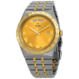 Buy Shop Tudor Royal Automatic Diamonds Gold Dial Two Tone Steel Strap Watch for Men - M28603-0006 USA Online