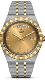 Buy Shop Tudor Royal Automatic Diamonds Gold Dial Two Tone Steel Strap Watch for Men - M28603-0006 USA Online