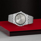 Buy Shop Tudor Royal Day Date Diamonds Automatic Silver Dial Silver Steel Strap Watch for Men - M28600-0002 USA Online