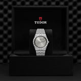 Buy Shop Tudor Royal Day Date Diamonds Automatic Silver Dial Silver Steel Strap Watch for Men - M28600-0002 USA Online