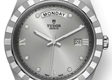Buy Shop Tudor Royal Day Date Diamonds Automatic Silver Dial Silver Steel Strap Watch for Men - M28600-0002 USA Online