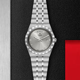 Buy Shop Tudor Royal Day Date Diamonds Automatic Silver Dial Silver Steel Strap Watch for Men - M28600-0002 USA Online