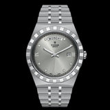 Buy Shop Tudor Royal Day Date Diamonds Automatic Silver Dial Silver Steel Strap Watch for Men - M28600-0002 USA Online