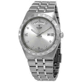 Buy Shop Tudor Royal Day Date Diamonds Automatic Silver Dial Silver Steel Strap Watch for Men - M28600-0002 USA Online