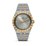 Buy Shop Tudor Royal Diamonds Automatic Grey Dial Two Tone Steel Strap Watch for Men - M28603-0002 USA Online