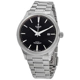 Buy Shop Tudor Style Automatic Black Dial Silver Steel Strap Watch for Men - M12710-0003 USA Online
