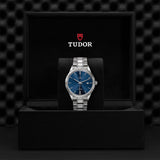 Buy Shop Tudor Style Automatic Blue Dial Silver Steel Strap Watch for Men - M12710-0013 USA Online