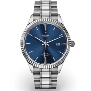 Buy Shop Tudor Style Automatic Blue Dial Silver Steel Strap Watch for Men - M12710-0013 USA Online