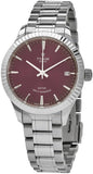 Buy Shop Tudor Style Automatic Burgundy Red Dial Silver Steel Strap Watch for Men - M12710-0015 USA Online