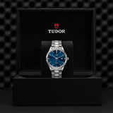 Buy Shop Tudor Style Automatic Diamonds Blue Dial Silver Steel Strap Watch for Men - M12710-0017 USA Online