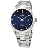 Buy Shop Tudor Style Automatic Diamonds Blue Dial Silver Steel Strap Watch for Men - M12710-0017 USA Online