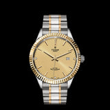 Buy Shop Tudor Style Automatic Diamonds Gold Dial Two Tone Steel Strap Watch for Men - M12713-0007 USA Online