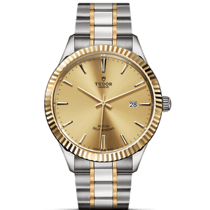 Buy Shop Tudor Style Automatic Gold Dial Two Tone Steel Strap Watch for Men - M12713-0001 USA Online