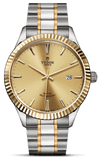 Buy Shop Tudor Style Automatic Gold Dial Two Tone Steel Strap Watch for Men - M12713-0001 USA Online