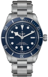 Tudor Black Bay Blue Dial Silver Steel Strap Watch for Men - 79030B-0001