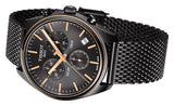 Buy Shop Tissot T Classic PR 100 Chronograph Anthracite Black Dial Black Mesh Bracelet Watch For Men - T101.417.23.061.00 USA Online