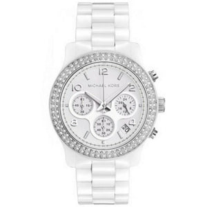 Buy Shop Michael Kors Runway White Dial White Steel Strap Watch for Women - MK5188 USA Online