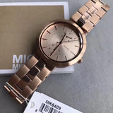Buy Shop Michael Kors Garner Quartz Rose Gold Dial Rose Gold Steel Strap Watch For Women - MK6409 USA Online