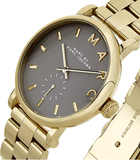 Buy Shop Marc Jacobs Baker Grey Dial Gold Steel Strap Watch for Women - MBM3281 USA Online
