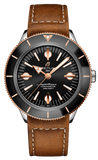 Buy Shop Breitling Superocean Heritage '57 Black Dial Brown Leather Strap Watch for Men - U10370121B1X1 USA Online