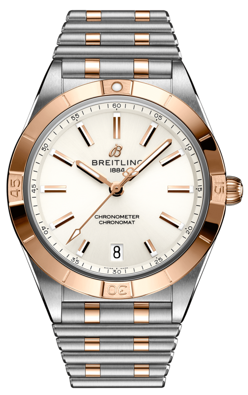 Buy Shop Breitling Chronomat Automatic 36 White Dial Two Tone Steel Strap Watch for Women - U10380101A1U1 USA Online