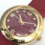 Buy Shop Marc Jacobs Amy Red Dial Burgundy Leather Strap Watch for Women - MBM1152 USA Online