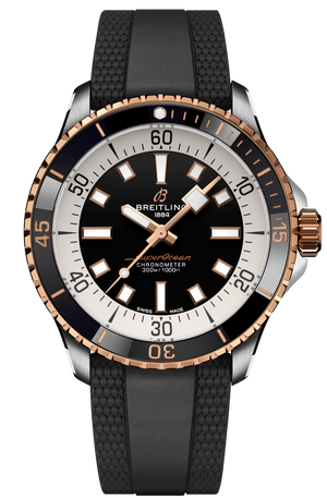 Buy Shop Breitling Superocean Automatic 42 Black Dial Black Rubber Strap Watch for Men - U17375211B1S1 USA Online