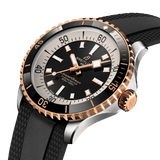 Buy Shop Breitling Superocean Automatic 42 Black Dial Black Rubber Strap Watch for Men - U17375211B1S1 USA Online