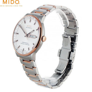 Buy Shop Mido Commander II Chronometer Automatic Silver Dial Two Tone Steel Strap Watch For Men - M021.431.22.031.00 USA Online