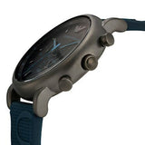 Buy Shop Emporio Armani Luigi Chronograph Black Dial Blue Rubber Strap Watch For Men - AR11023 USA Online