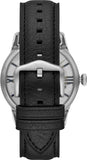 Buy Shop Fossil Townsman Automatic Skeleton Blue Dial Black Leather Strap Watch for Men - ME3200 USA Online
