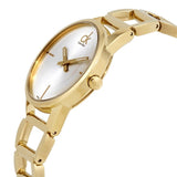 Buy Shop Calvin Klein Stately Silver Dial Gold Steel Strap Watch for Women - K3G23526 USA Online