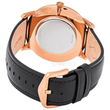 Buy Shop Fossil The Minimalist Black Dial Black Leather Strap Watch for Men - FS5376 USA Online