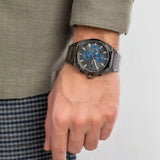 Buy Shop Fossil Everett Chronograph Grey Dial Grey Steel Strap Watch for Men - FS5830 USA Online