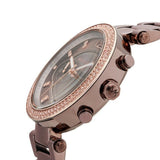 Buy Shop Michael Kors Parker Analog Quartz Brown Dial Brown Steel Strap Watch For Women - MK6378 USA Online