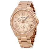 Buy Shop Fossil Cecile Rose Gold Dial Rose Gold Steel Strap Watch for Women - AM4483 USA Online