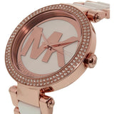 Buy Shop Michael Kors Parker White Dial Two Tone Steel Strap Watch for Women - MK6365 USA Online
